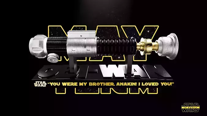 Obi Wan Lightsaber Sculpture - Tested and Ready for 3D printing  Free 3D print model