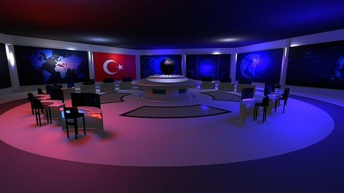 3D model Command Center - Control Room- Military Base - Turkey VR / AR ...