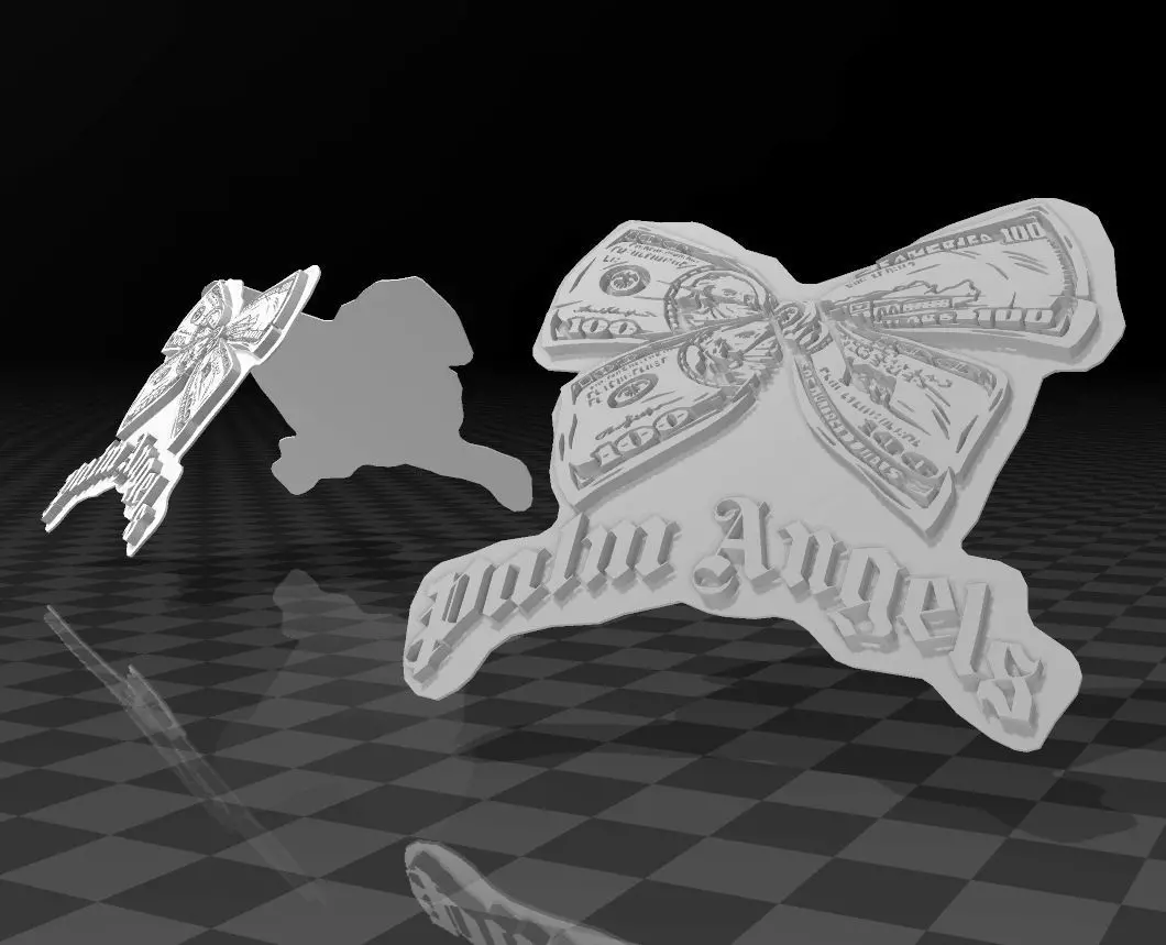 Palm Angels Logo 3D print model_0