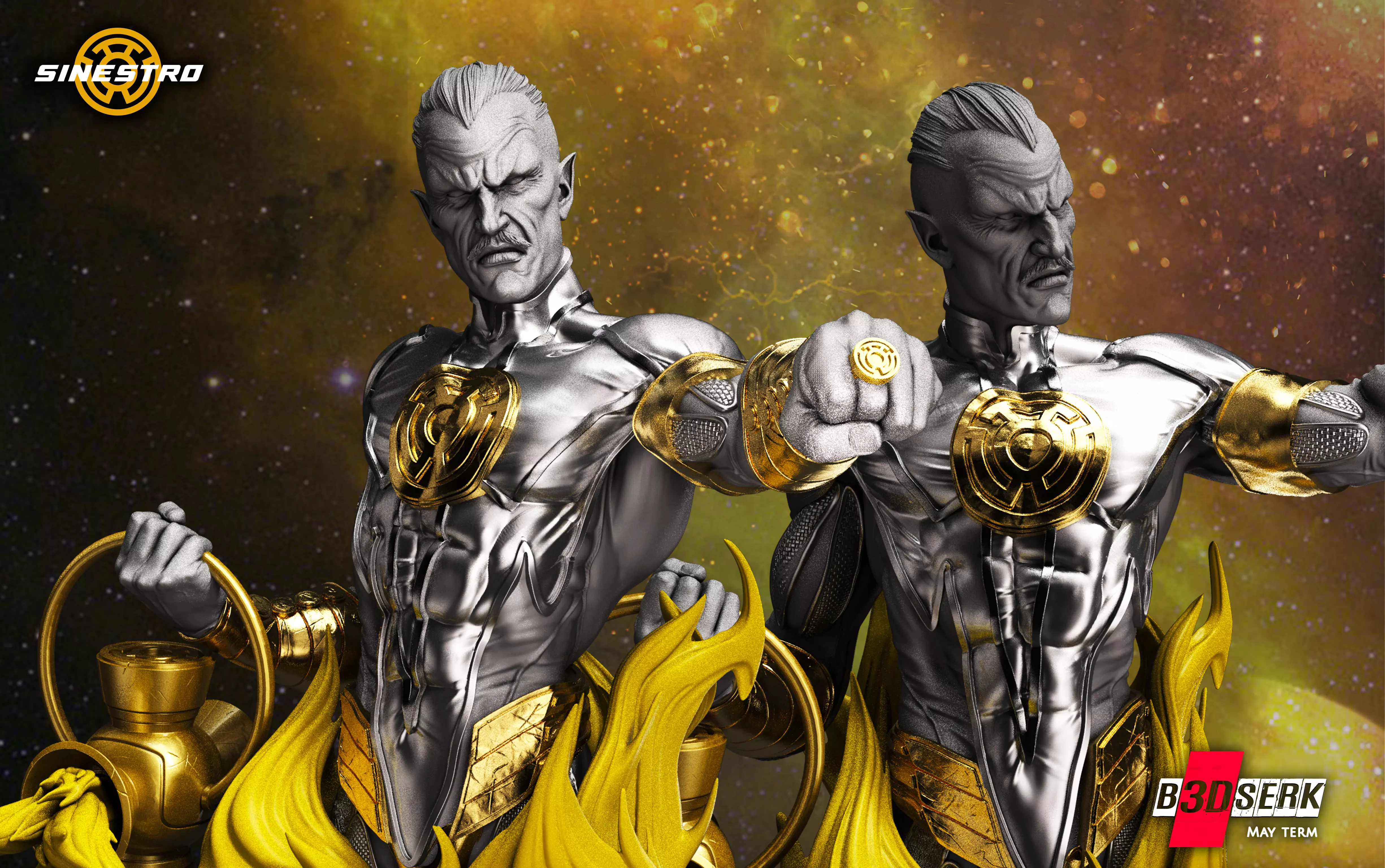 B3DSERK May Term Siniestro Bust Bust 3D print model 3D print model_0