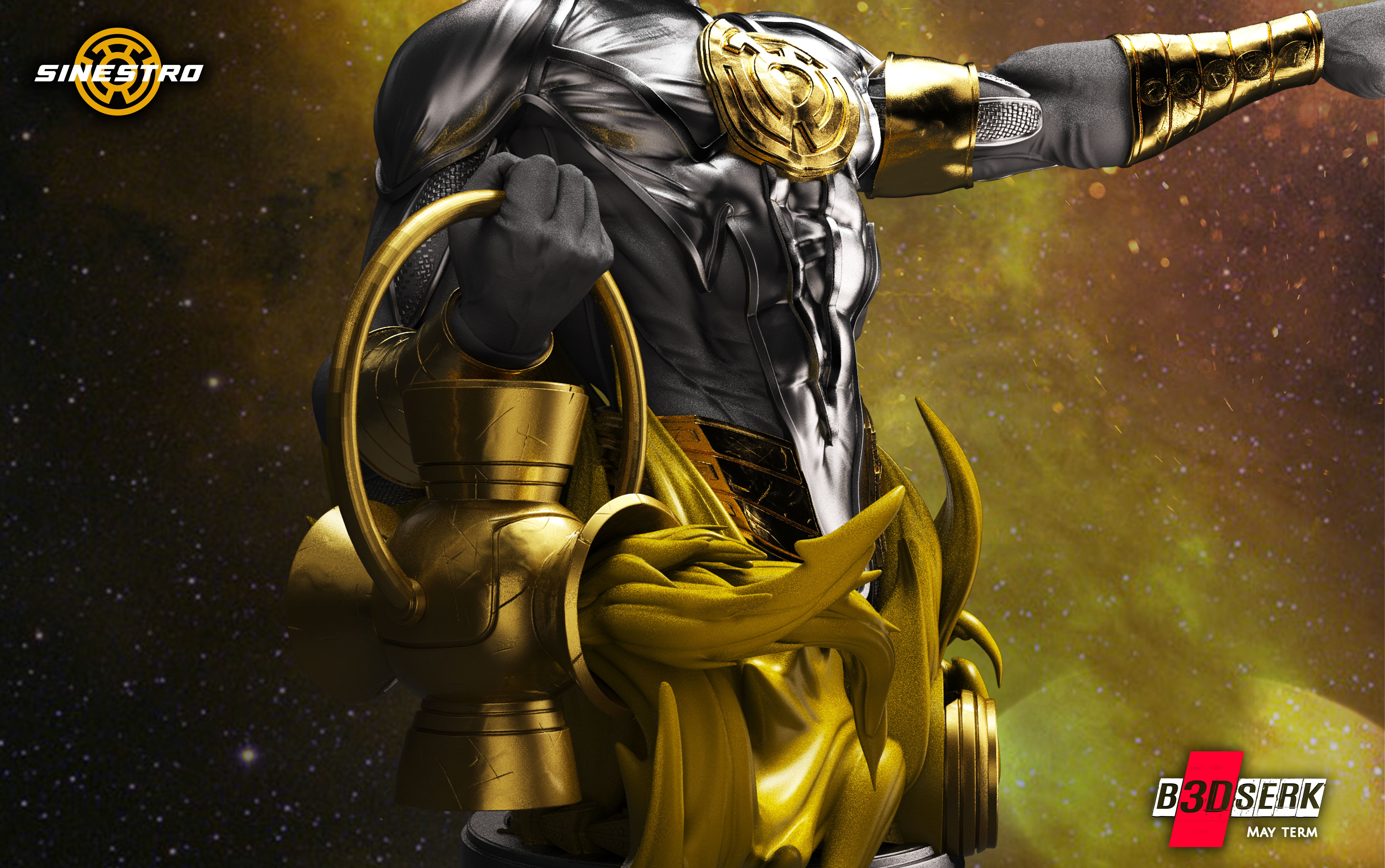 B3DSERK May Term Siniestro Bust Bust 3D print model 3D print model_5