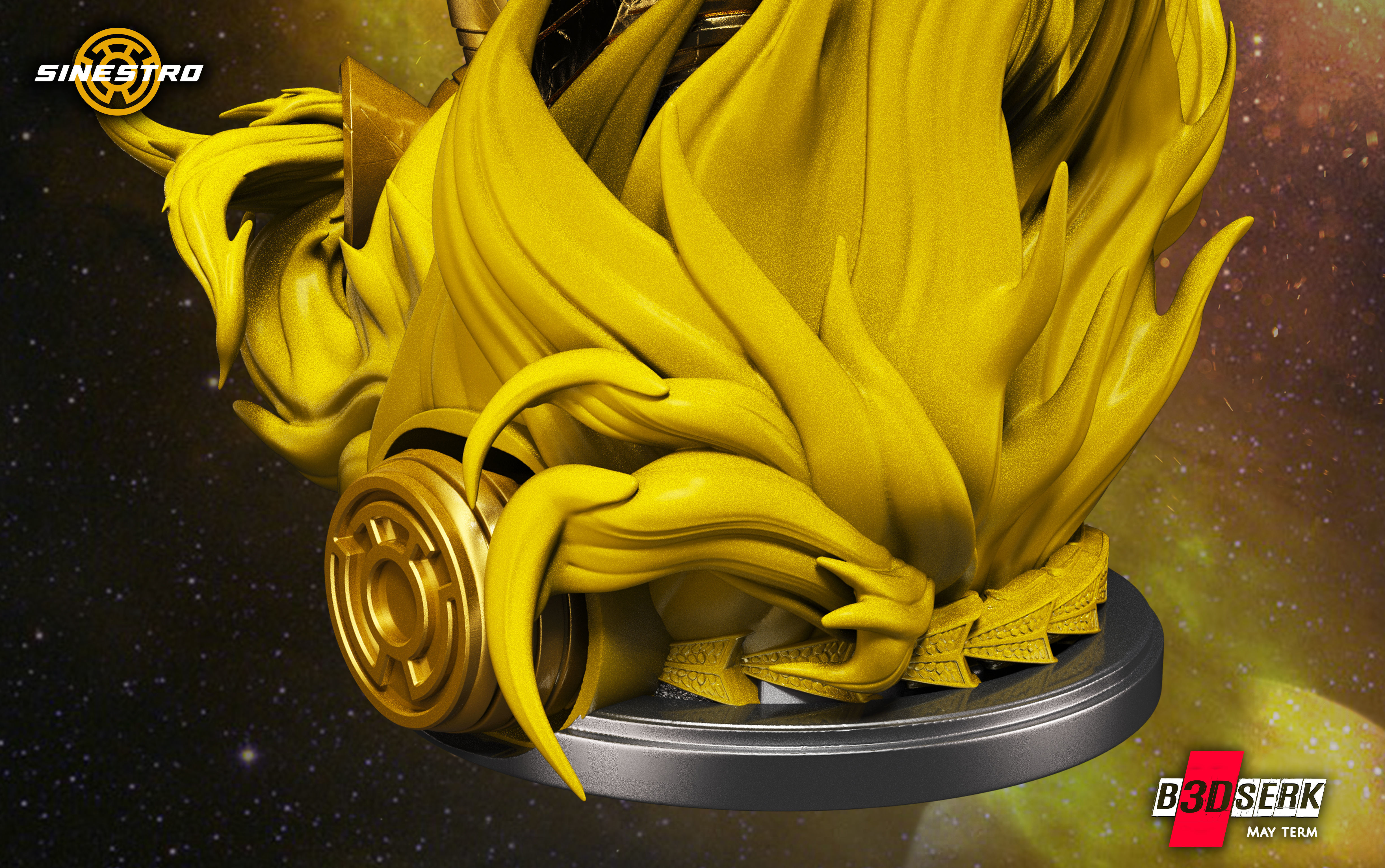 B3DSERK May Term Siniestro Bust Bust 3D print model 3D print model_6