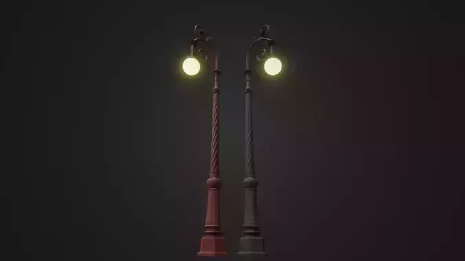 Street Light 24 Low-poly 3D model