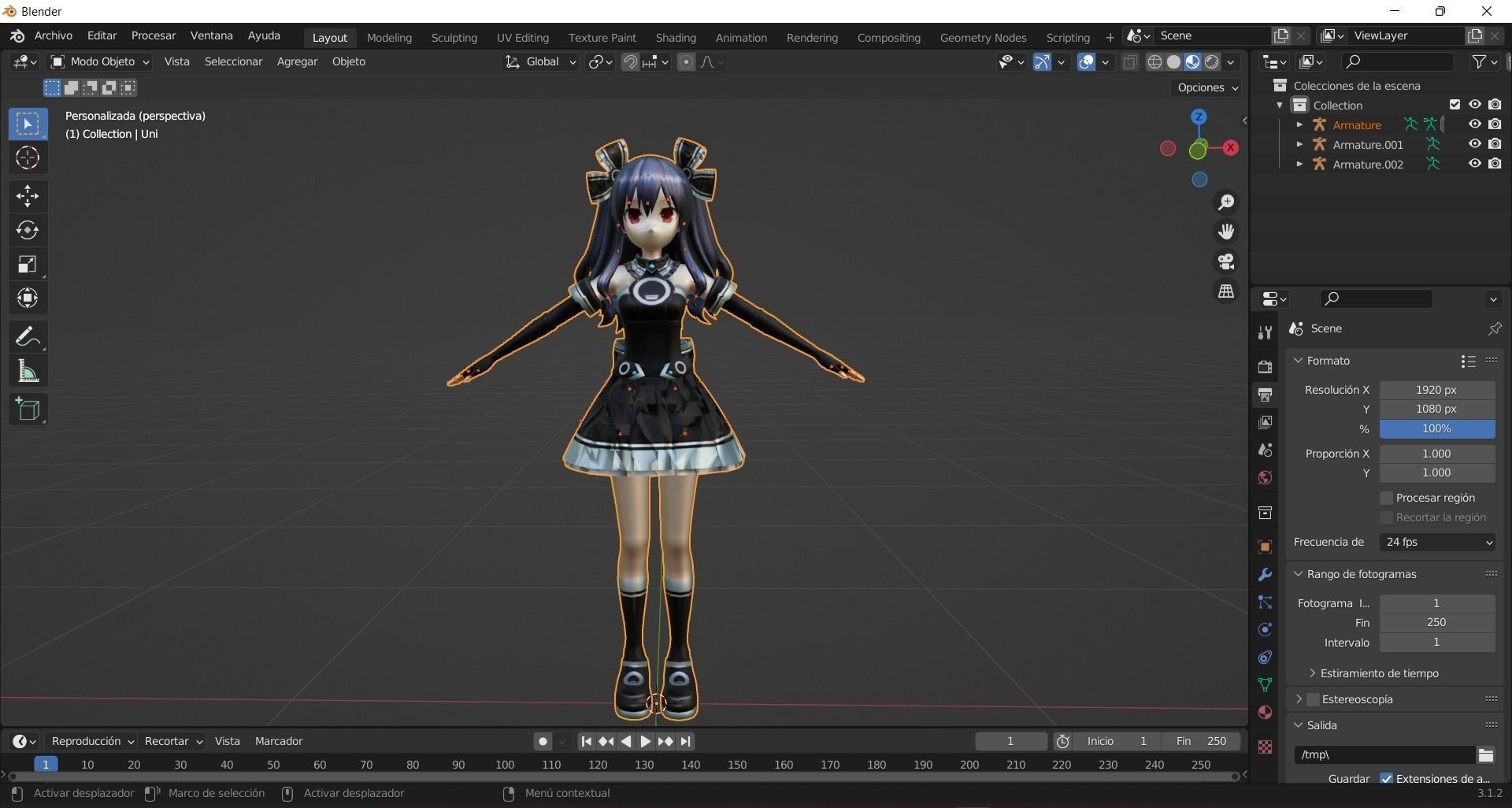 mega collection snow seven dwarves 3D model_4