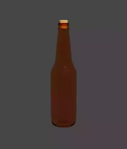 Glass Bottle with a Cork