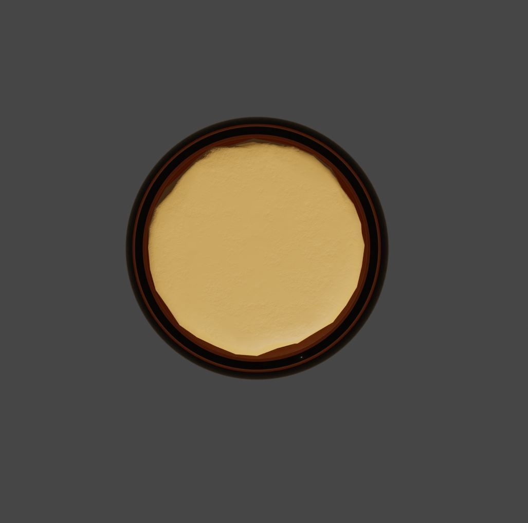 Glass Bottle with a Cork 3D model_5