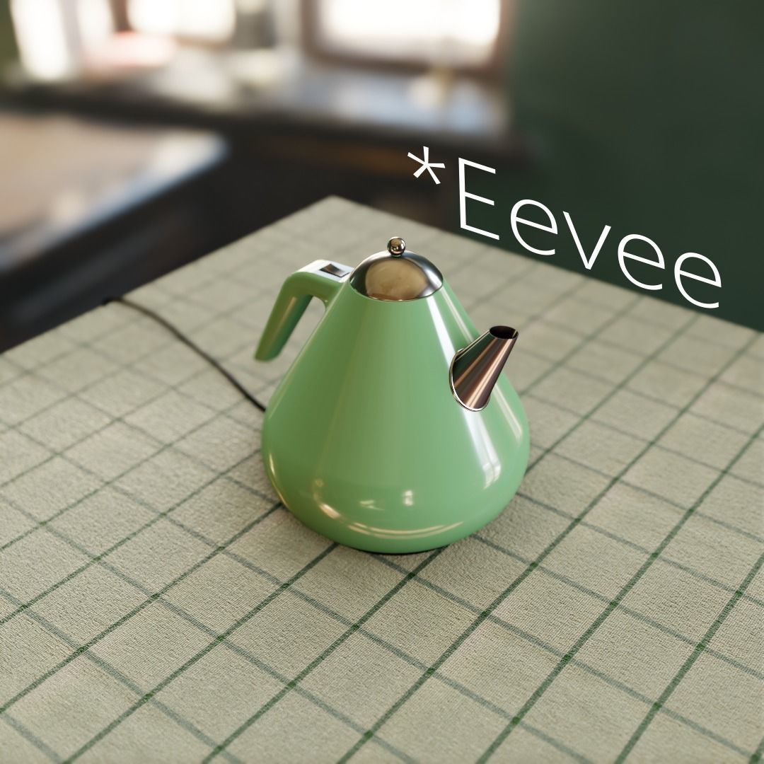 Electric kettle 3D model_4