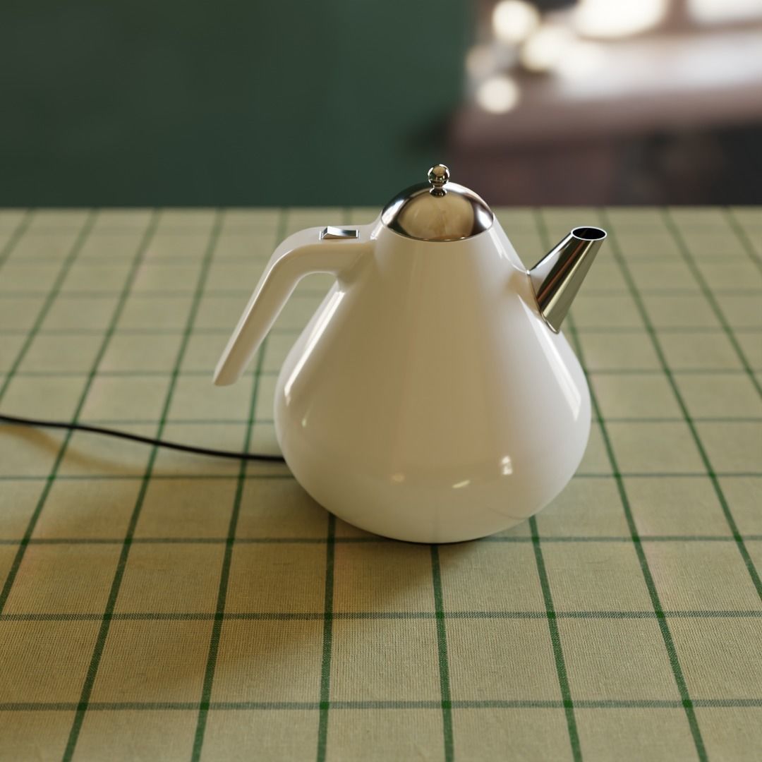 Electric kettle 3D model_3