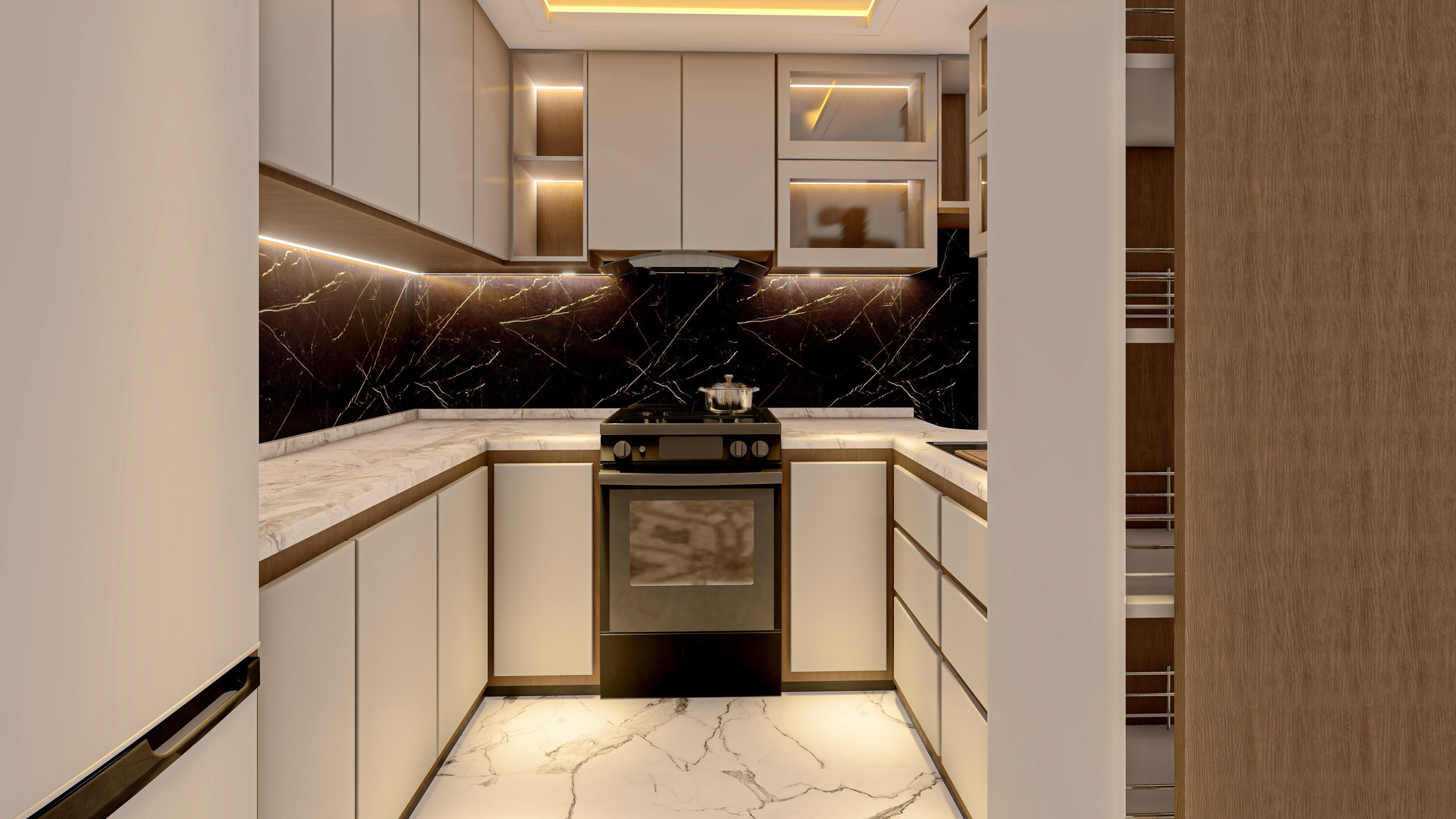 Small Kitchen SketchUp Model  3D model_1