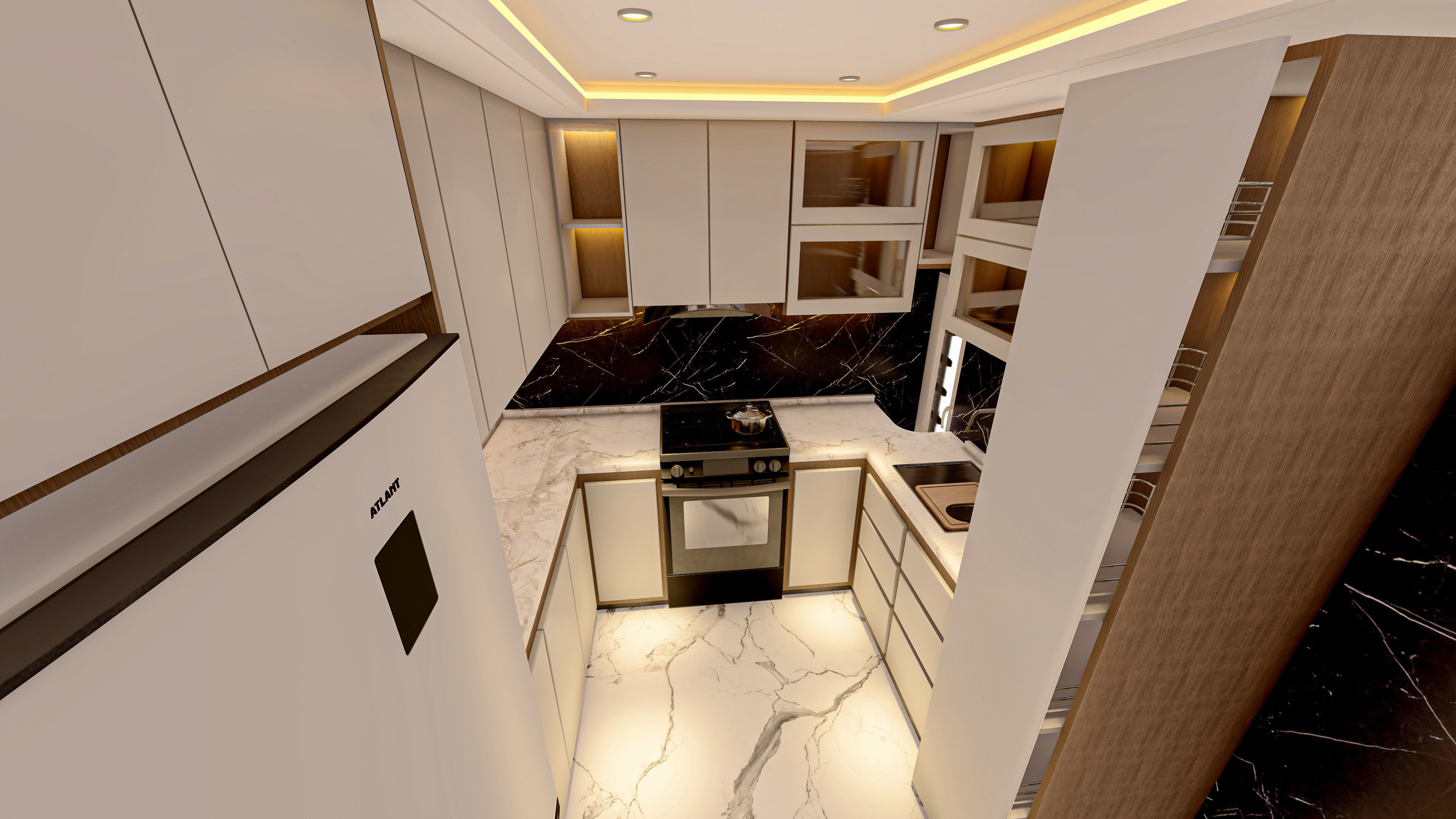 Small Kitchen SketchUp Model  3D model_4