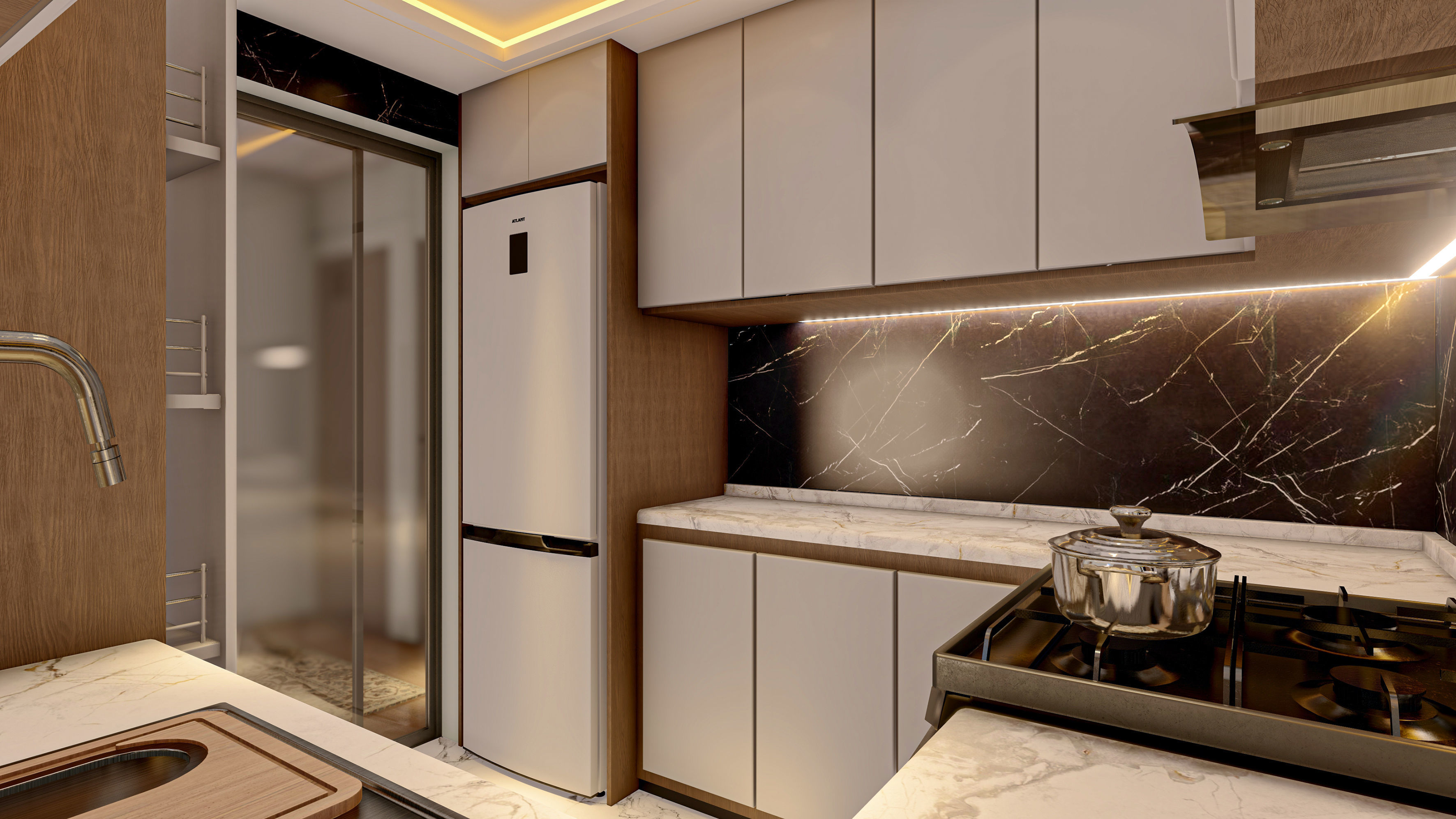 Small Kitchen SketchUp Model  3D model_3