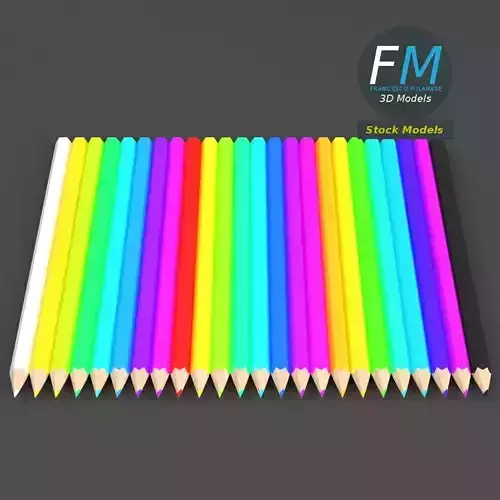 Coloured pencils set