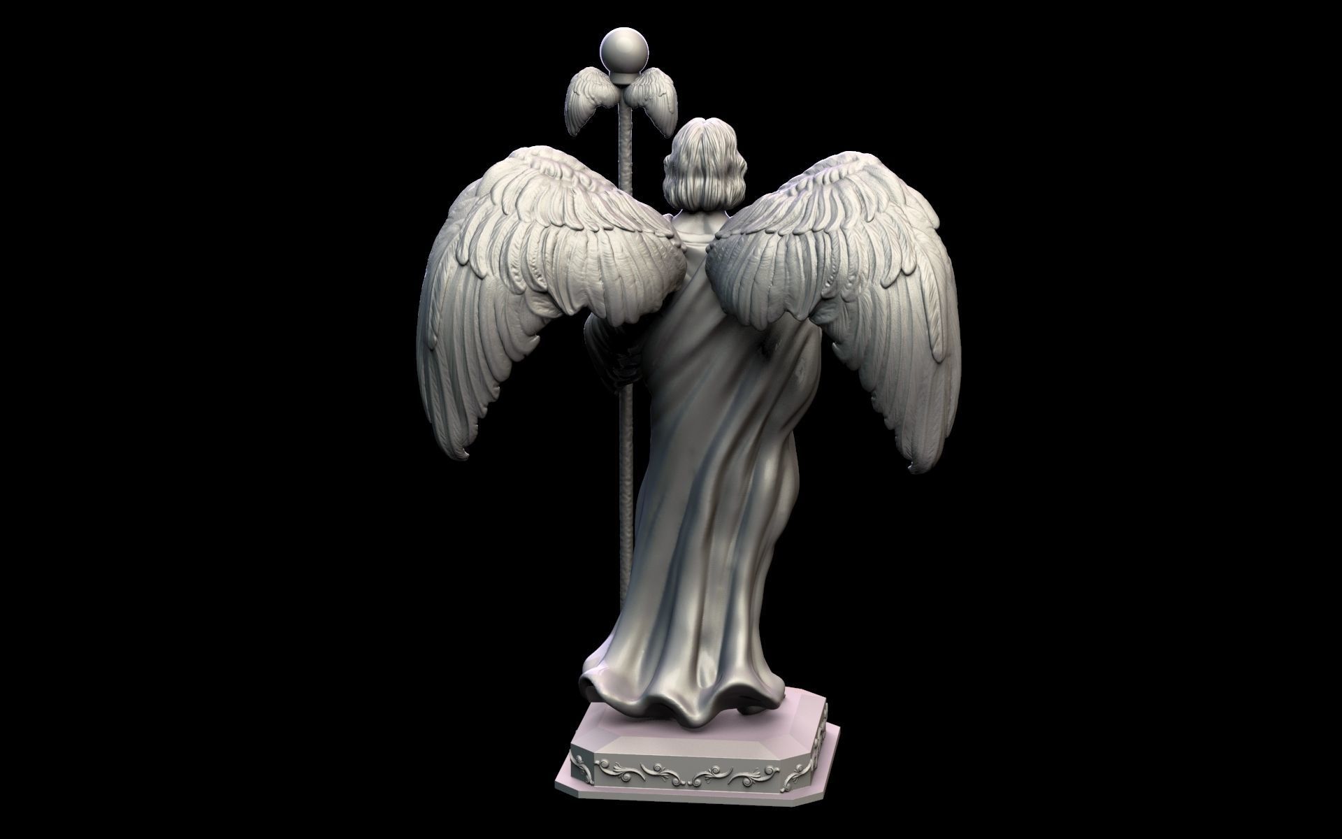 St Raphael Archangel 3D print model_6