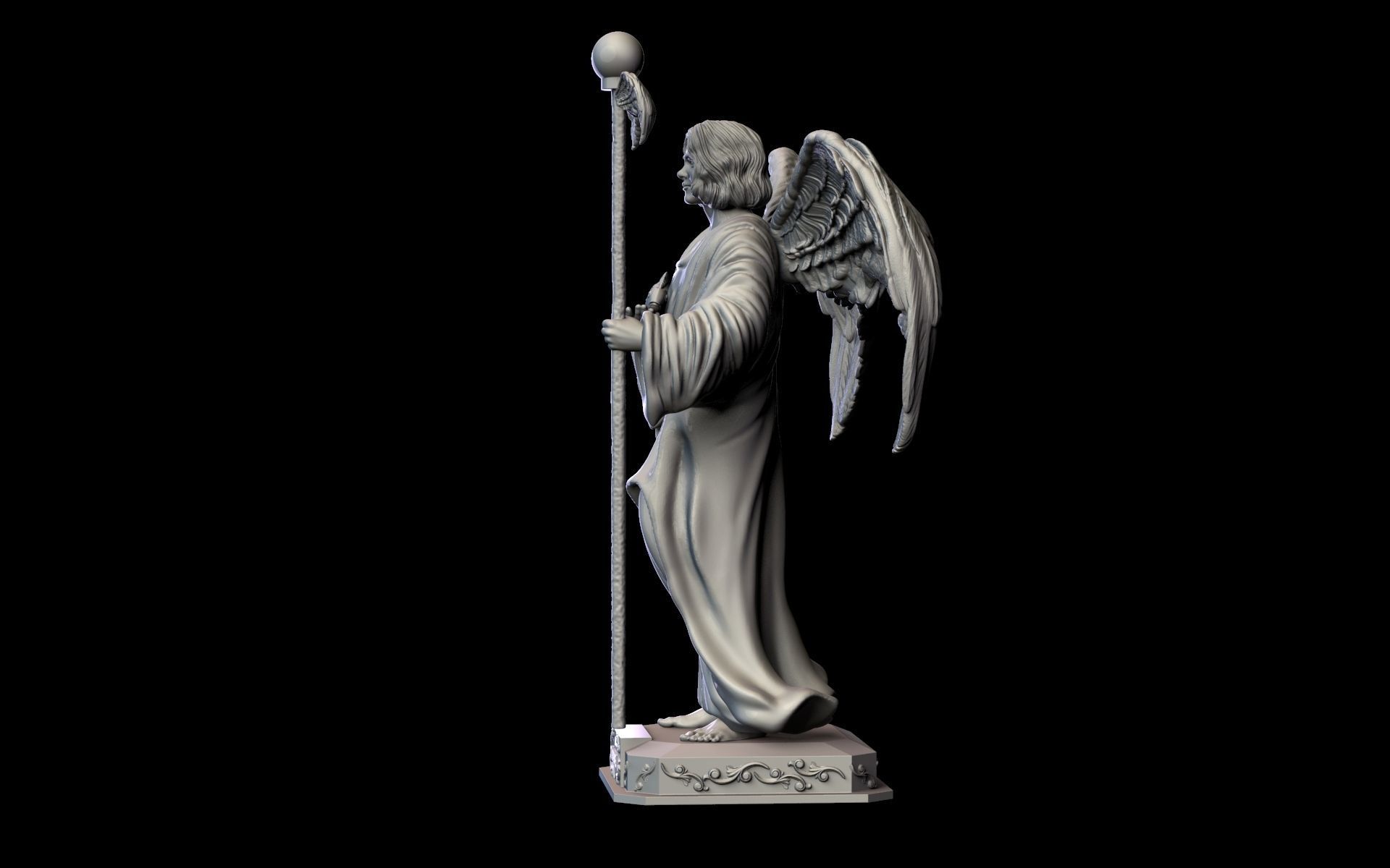 St Raphael Archangel 3D print model_7