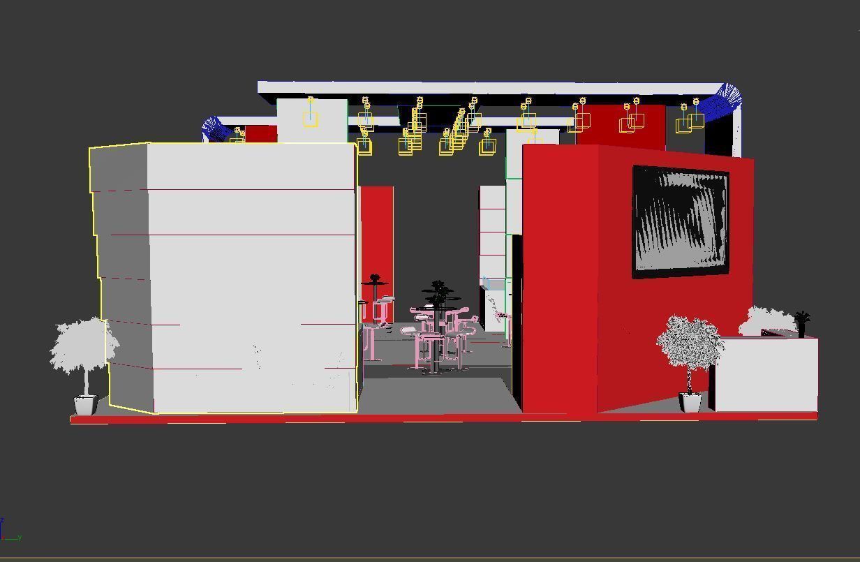 Exhibition Stand Design 00356 Low-poly 3D model_18