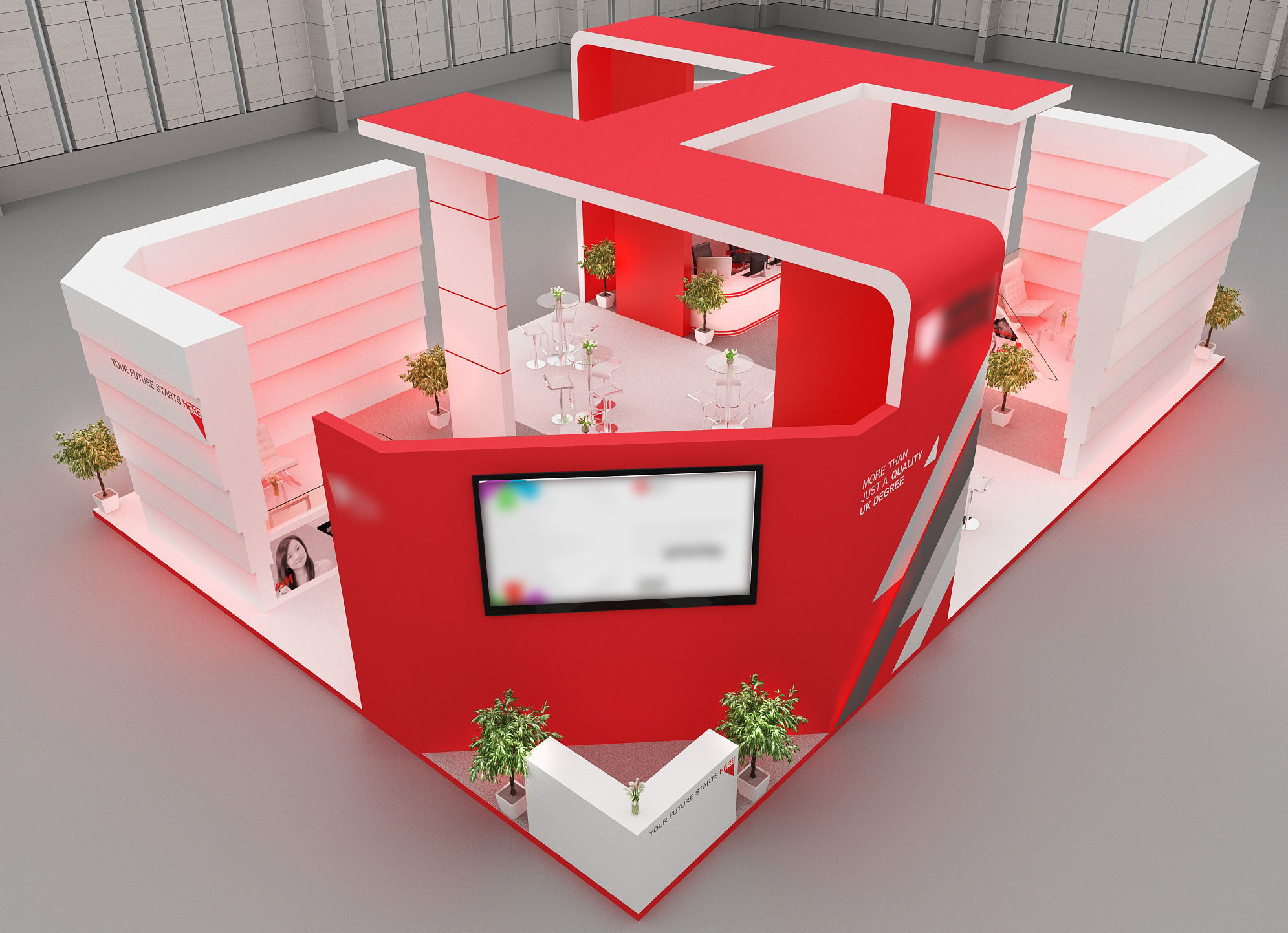 Exhibition Stand Design 00356 Low-poly 3D model_15