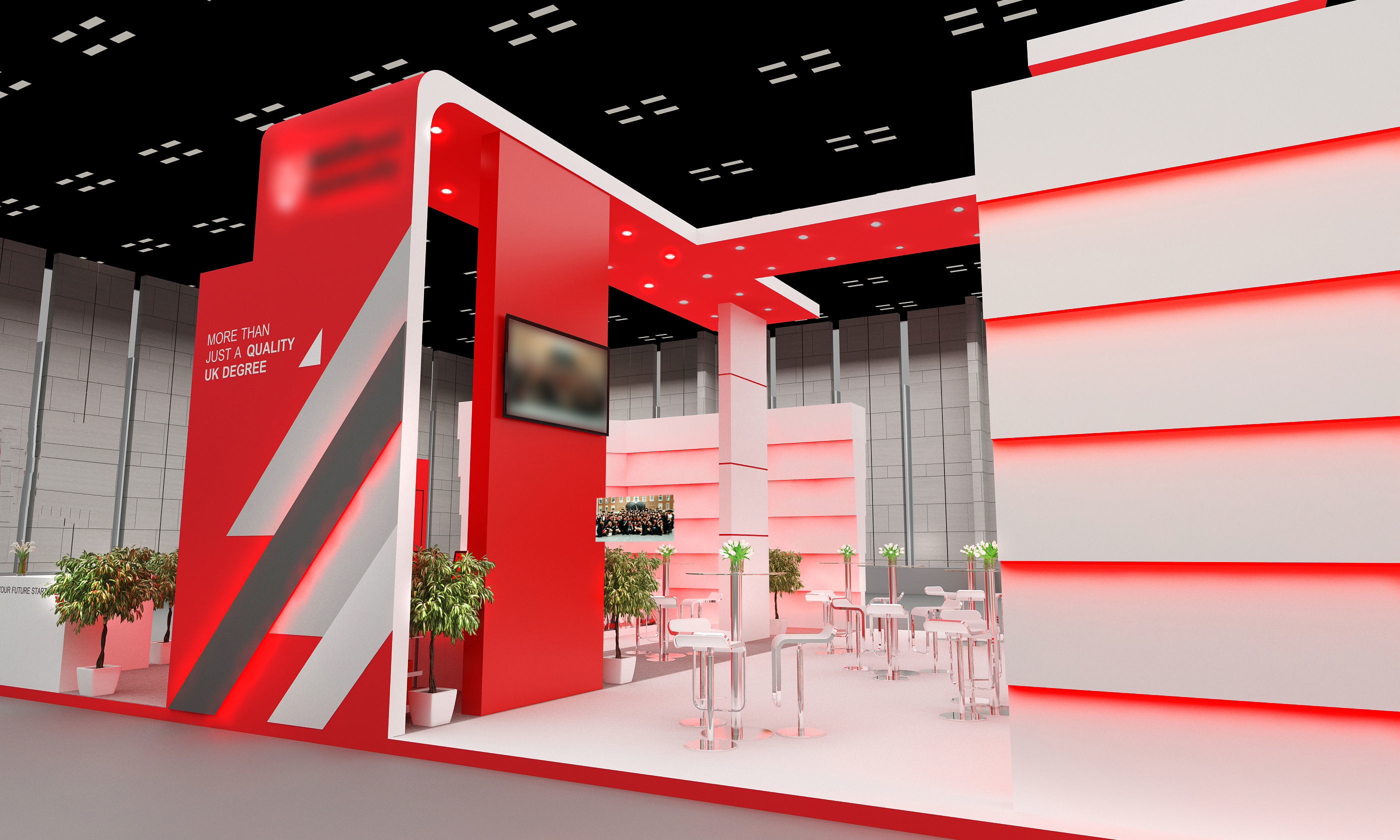 Exhibition Stand Design 00356 Low-poly 3D model_4