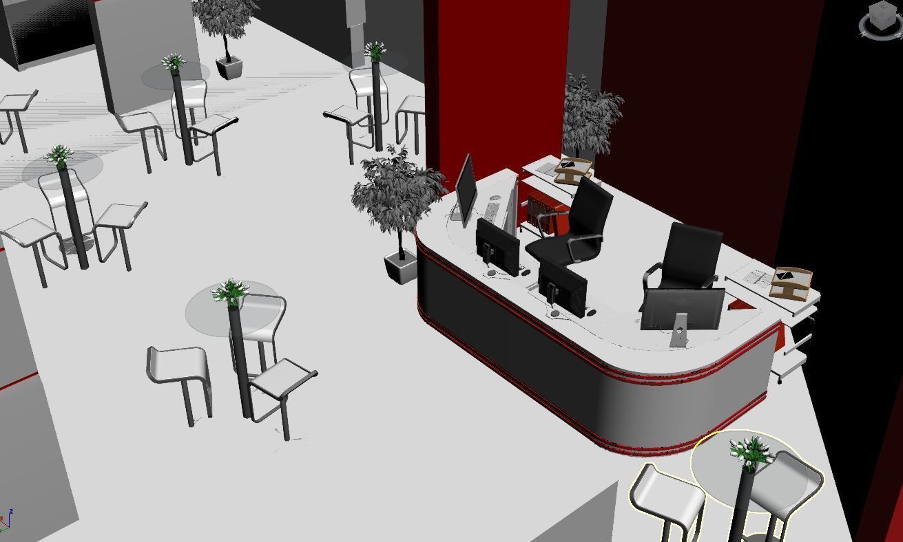 Exhibition Stand Design 00356 Low-poly 3D model_24