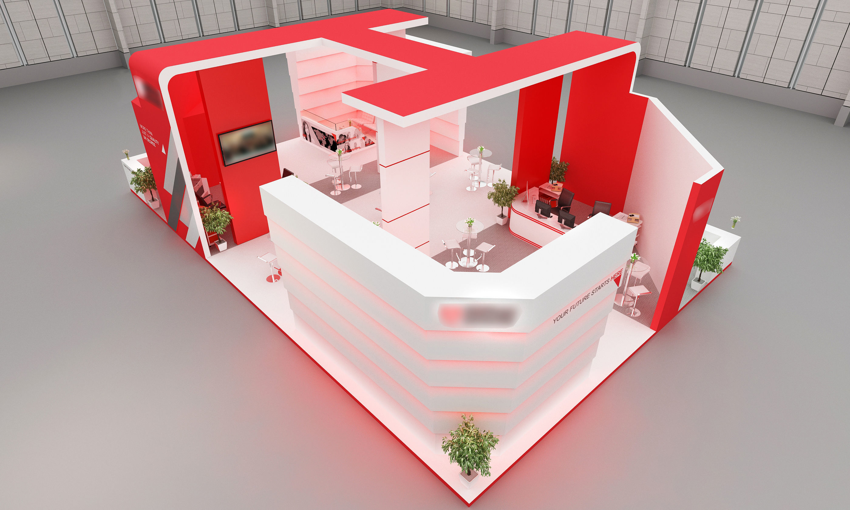Exhibition Stand Design 00356 Low-poly 3D model_3