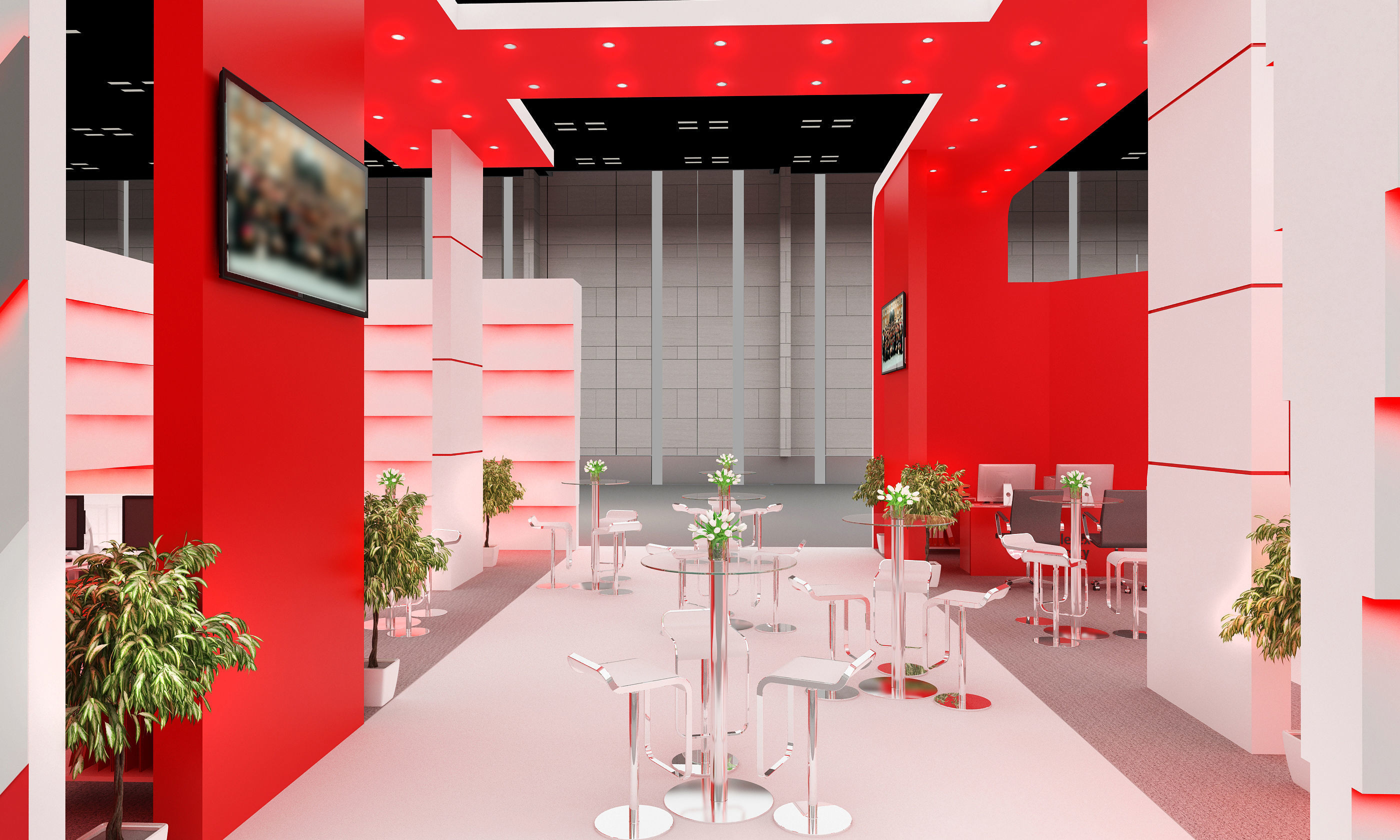 Exhibition Stand Design 00356 Low-poly 3D model_13