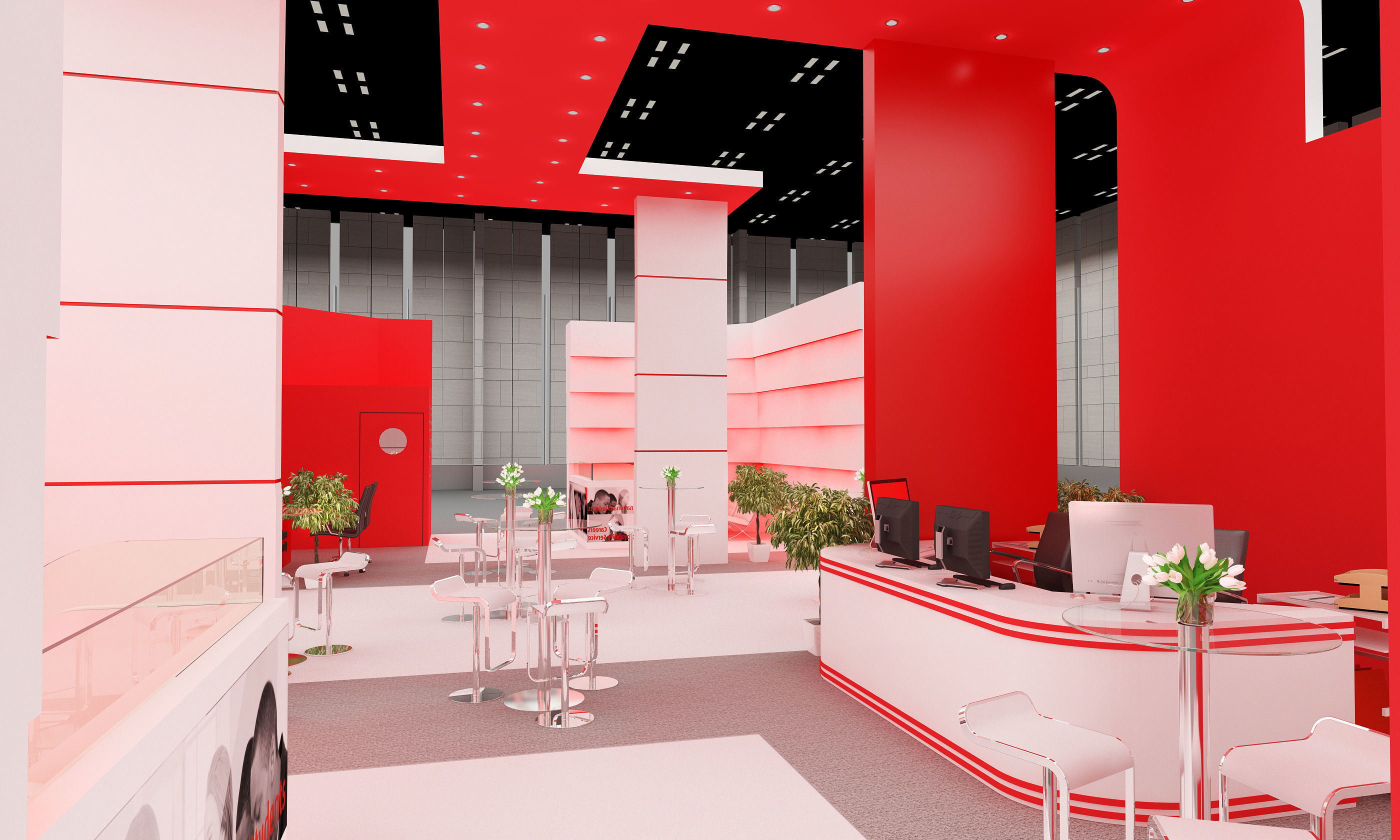 Exhibition Stand Design 00356 Low-poly 3D model_14