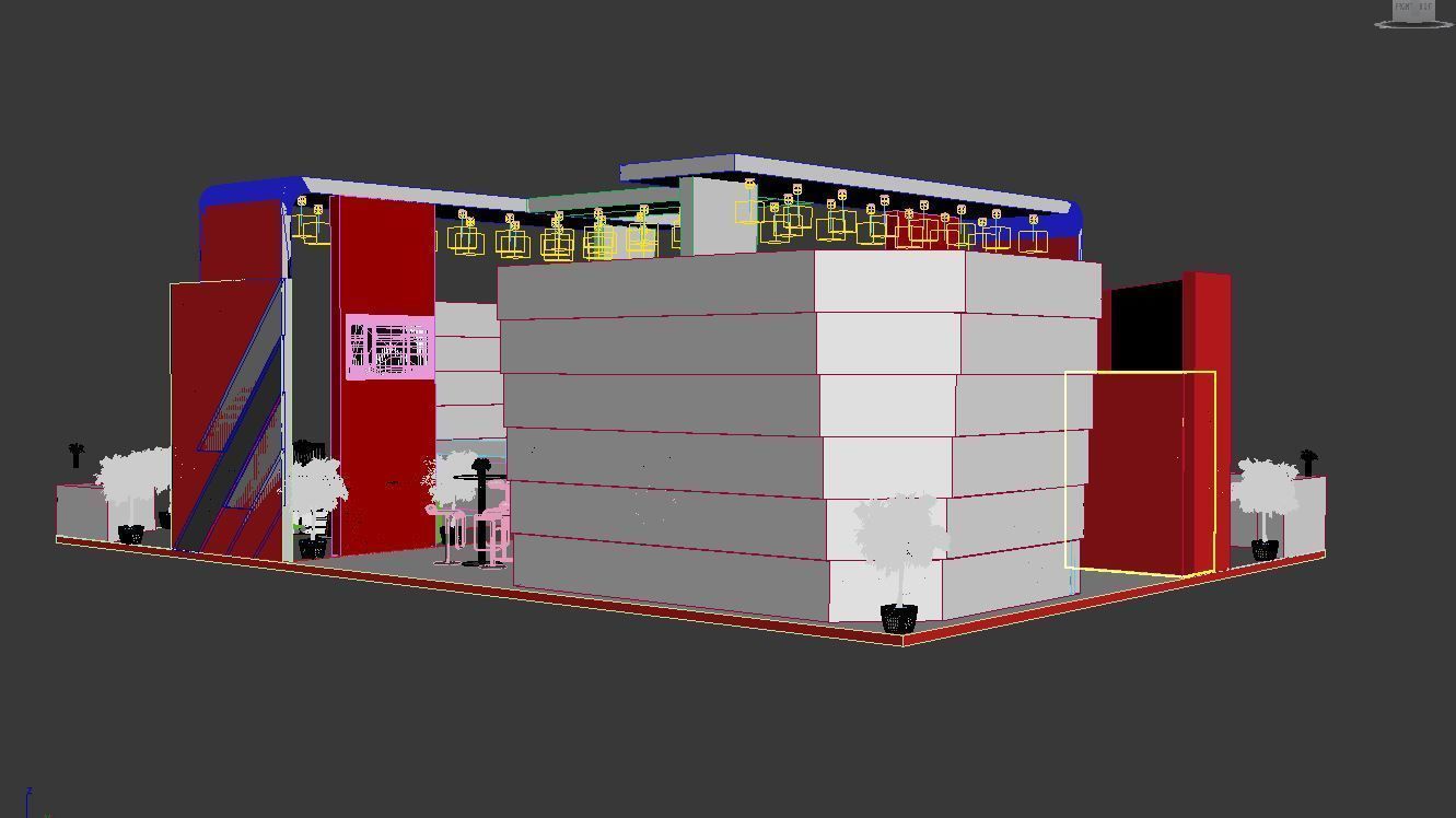 Exhibition Stand Design 00356 Low-poly 3D model_17