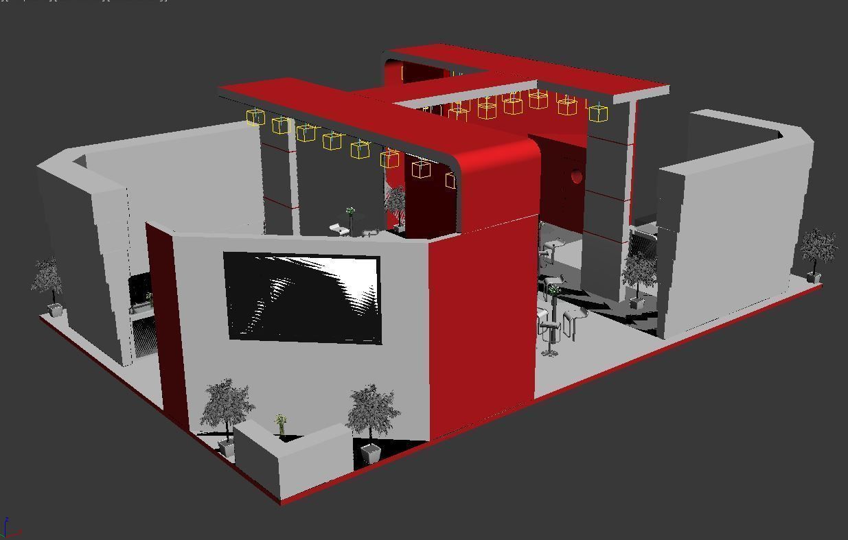 Exhibition Stand Design 00356 Low-poly 3D model_10