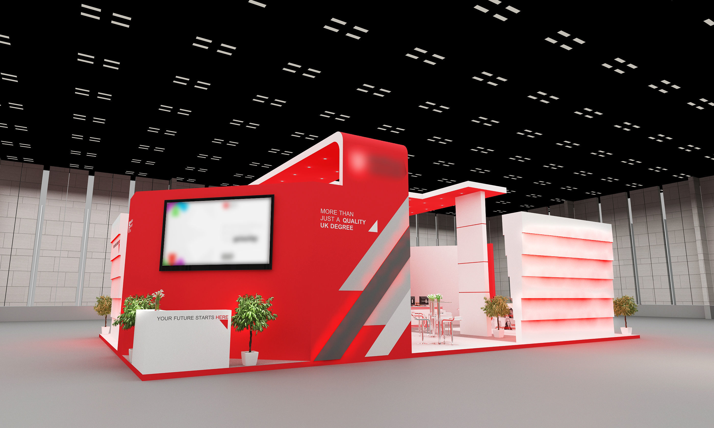 Exhibition Stand Design 00356 Low-poly 3D model_5
