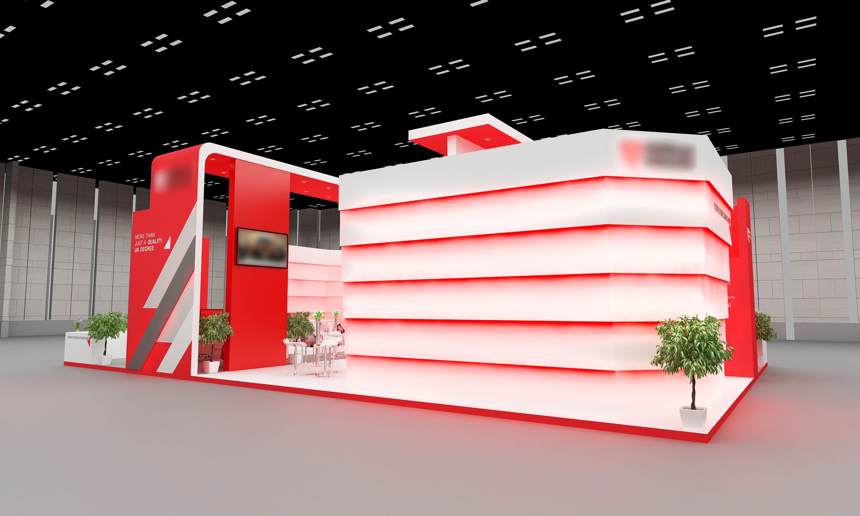 Exhibition Stand Design 00356 Low-poly 3D model_1