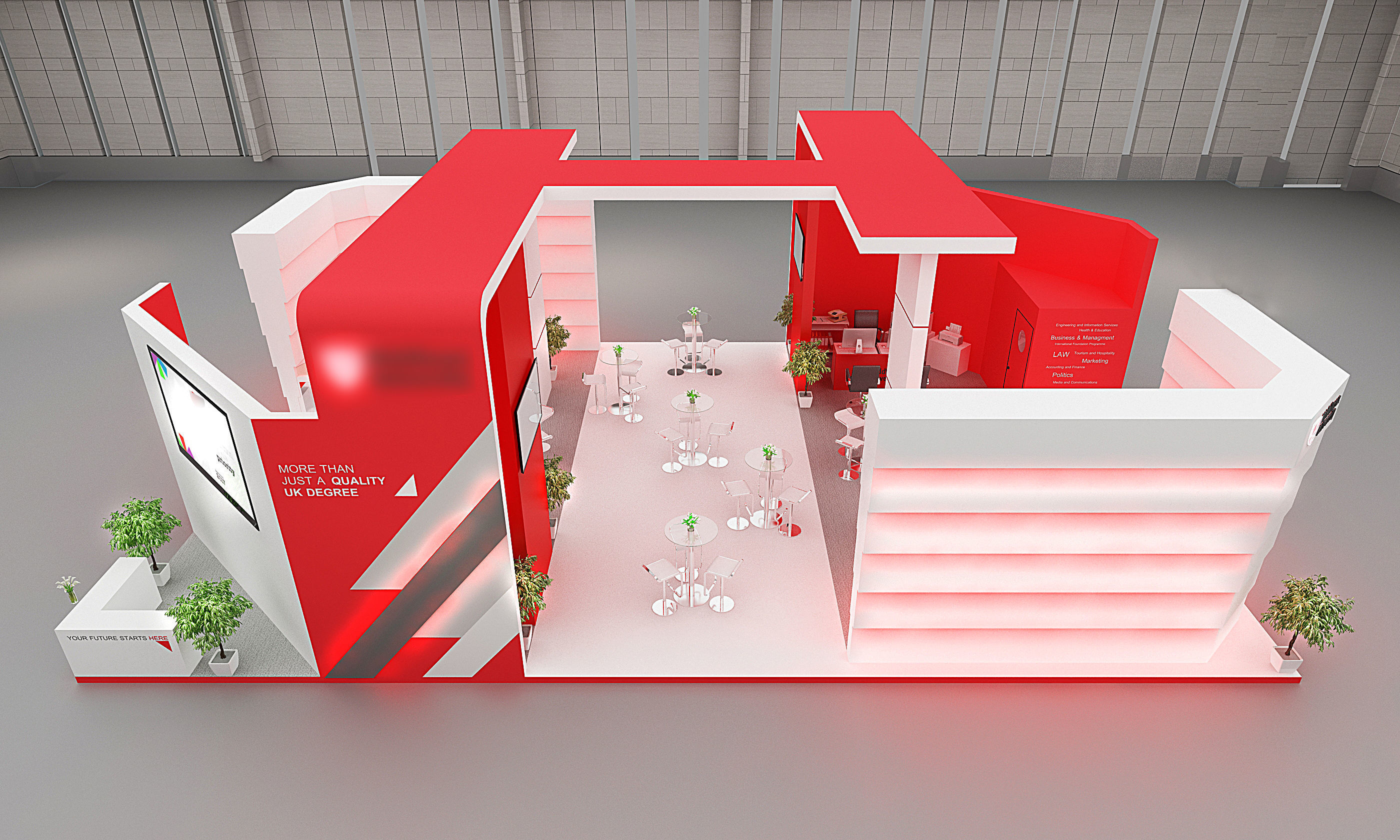 Exhibition Stand Design 00356 Low-poly 3D model_7