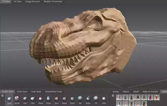 T-Rex head