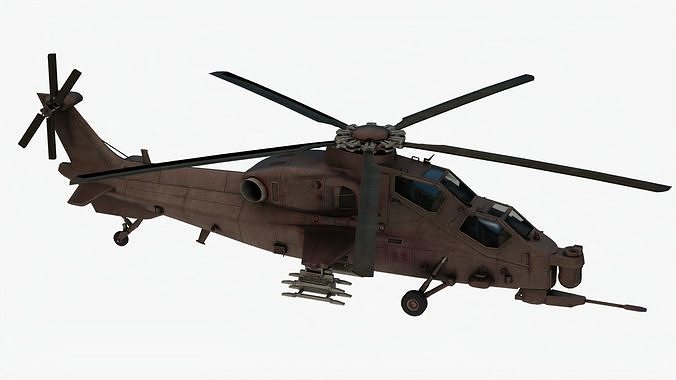 Realistic Helicopter a1 3D model