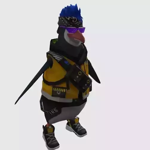 pet Penguin 3DModel Low-poly 3D model