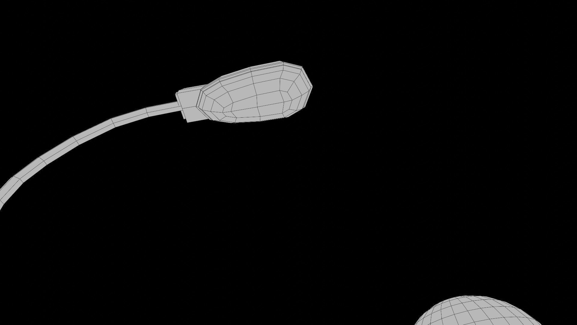 lowpoly street lights Low-poly 3D model_10