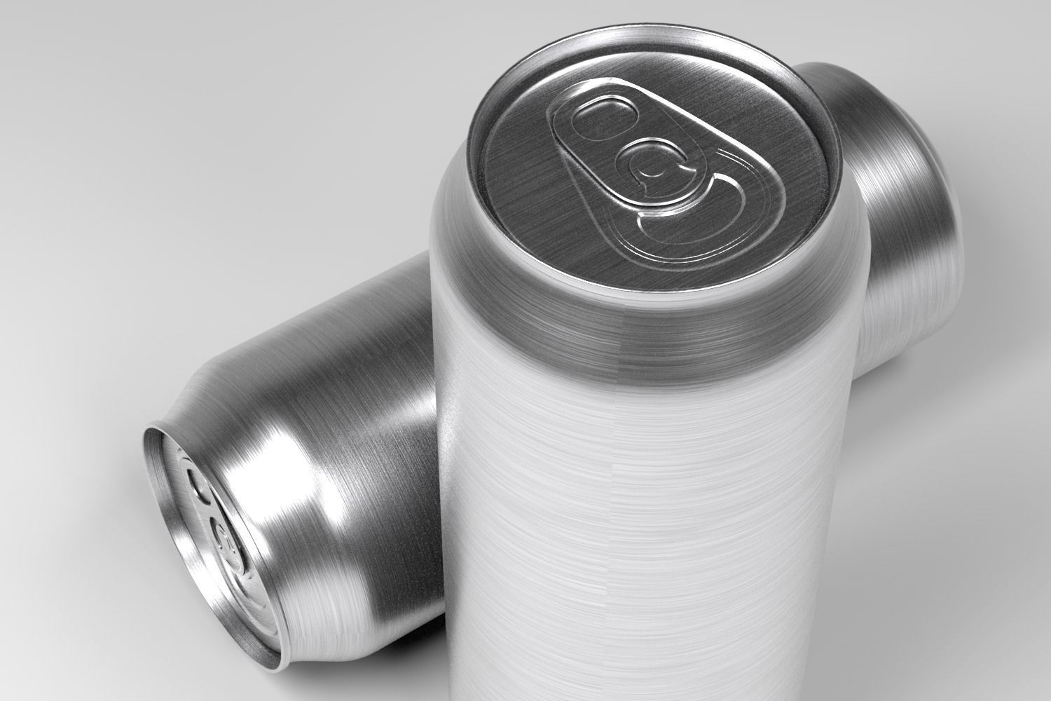 Aluminum soda big can 3D model  3D model_1