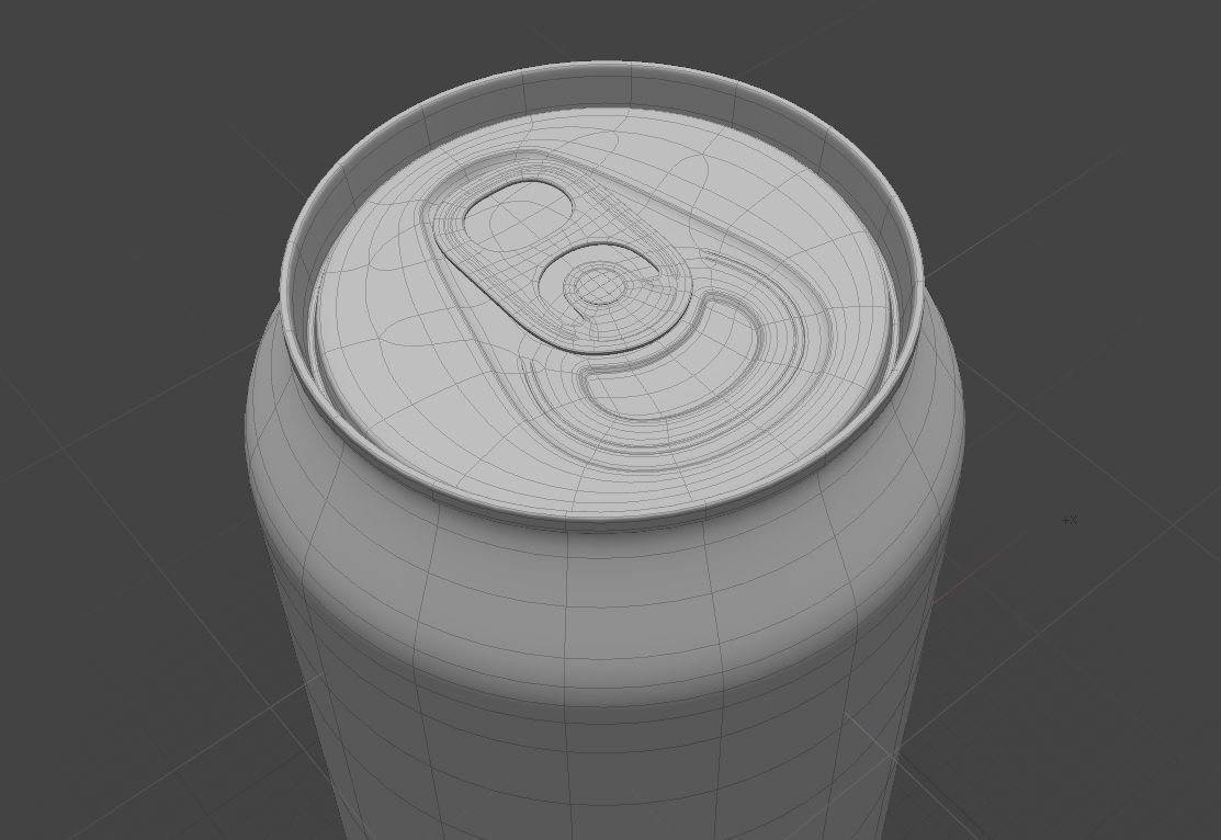 Aluminum soda big can 3D model  3D model_4