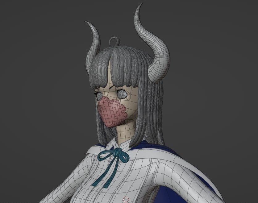 Ulti From One Piece Low-poly 3D model_6