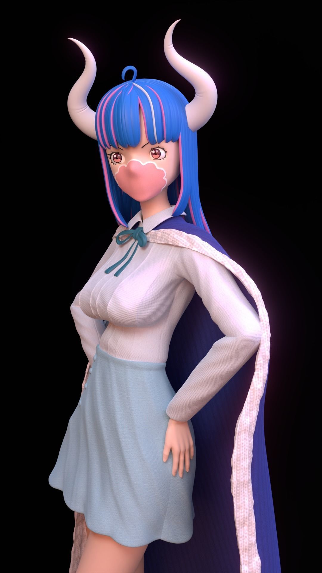 Ulti From One Piece Low-poly 3D model_3