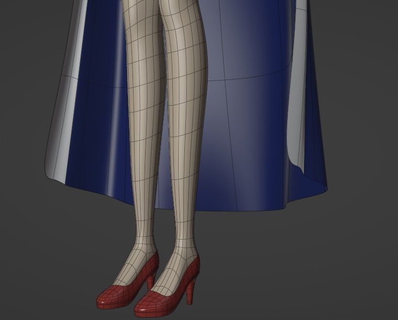 Ulti From One Piece Low-poly 3D model_9