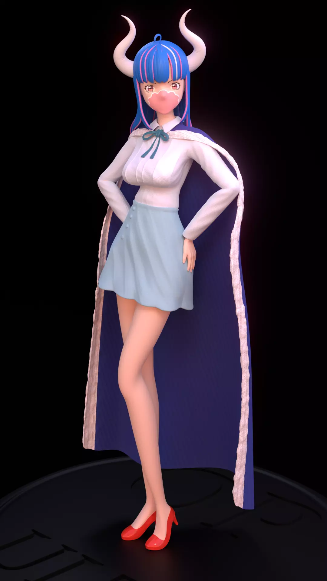 Ulti From One Piece Low-poly 3D model_0