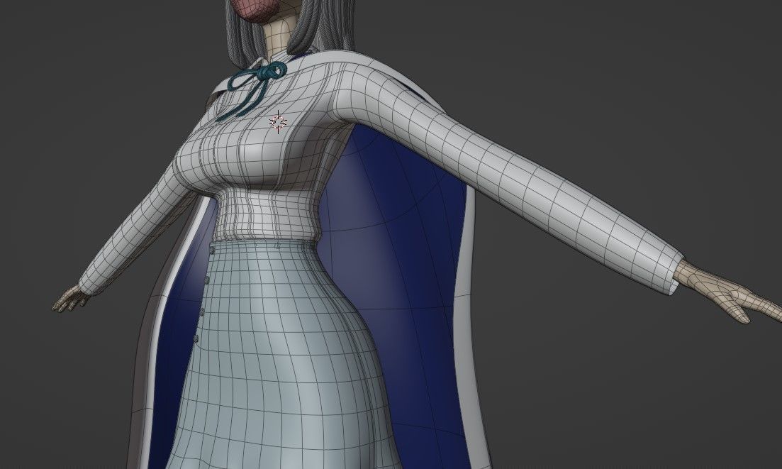 Ulti From One Piece Low-poly 3D model_7