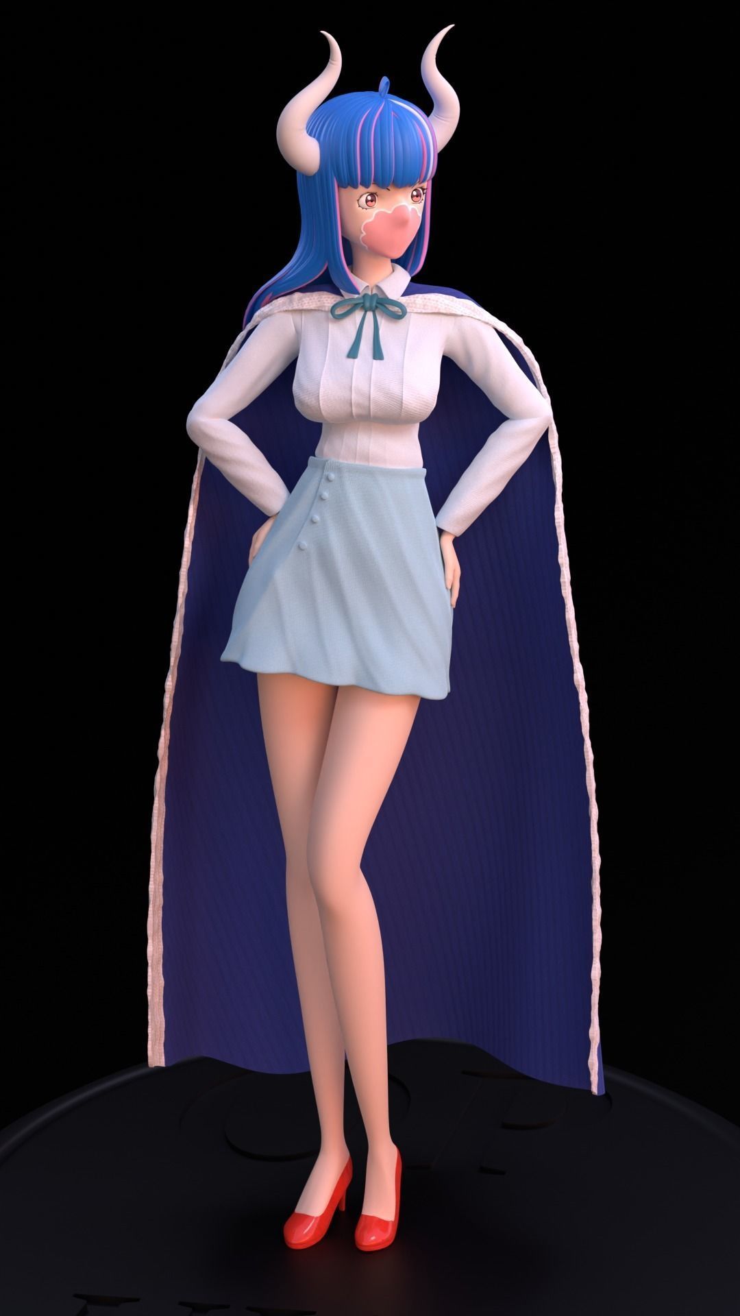 Ulti From One Piece Low-poly 3D model_1