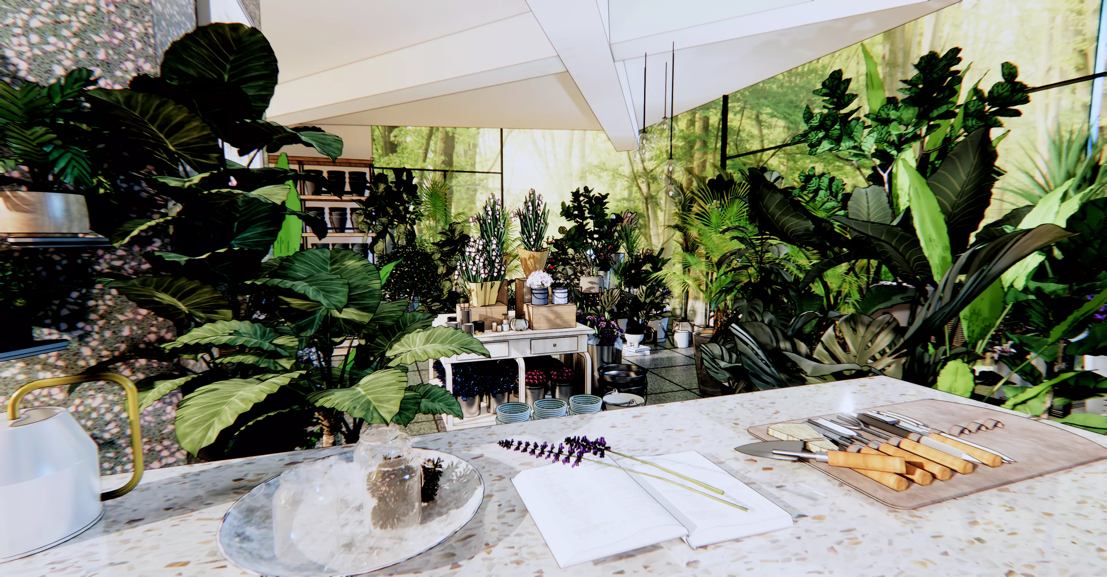 flower shop 3D model_0