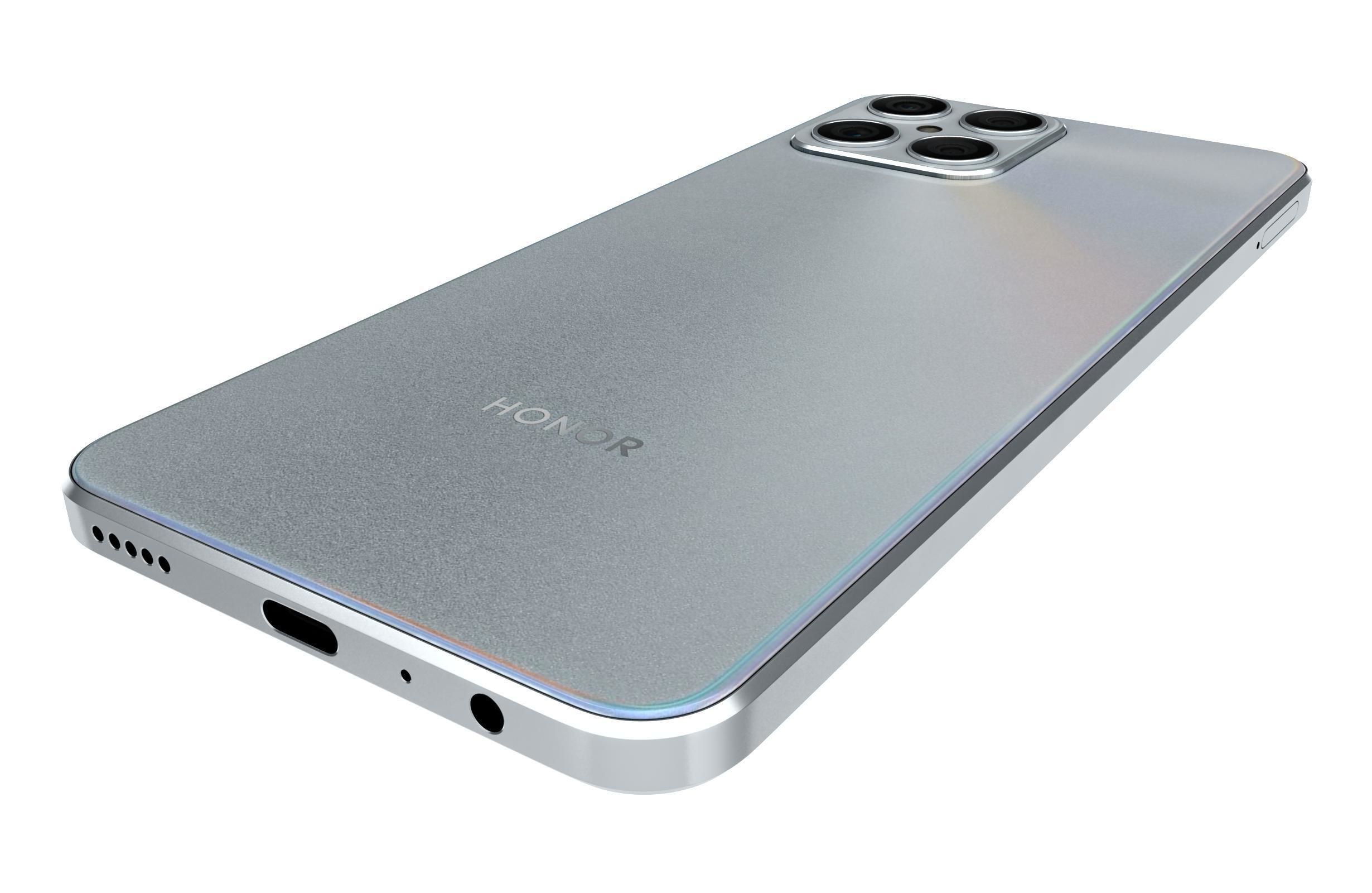 Honor X8 White 3D model_14