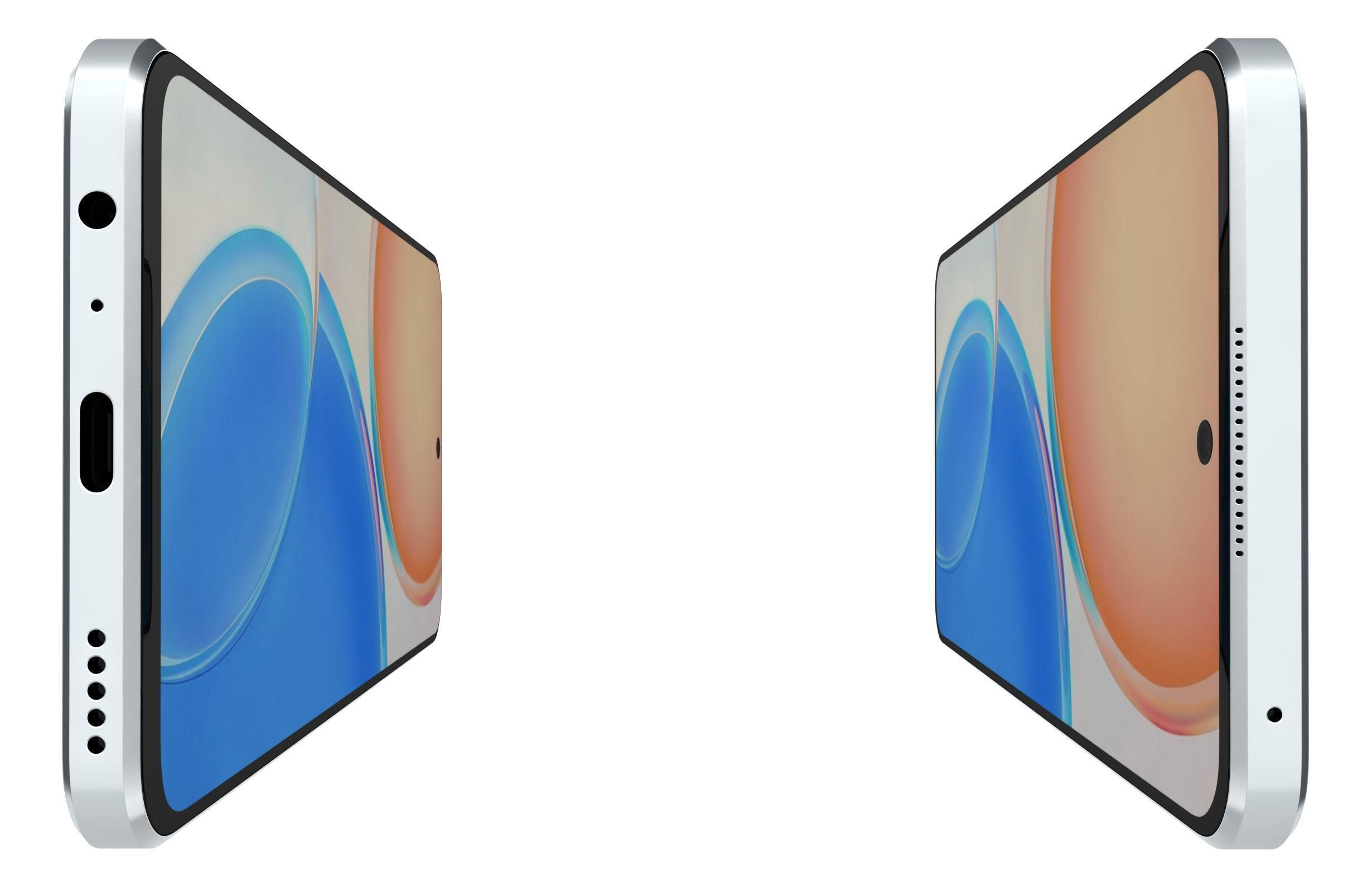 Honor X8 White 3D model_8