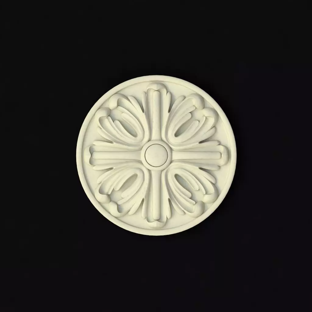 rosette decorative medallion 3D model_0