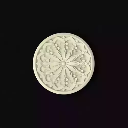 rosette marble medallion