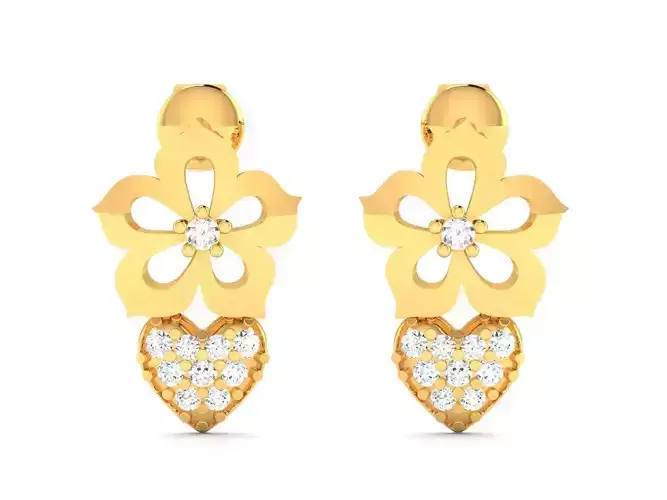 Women Heart Earrings