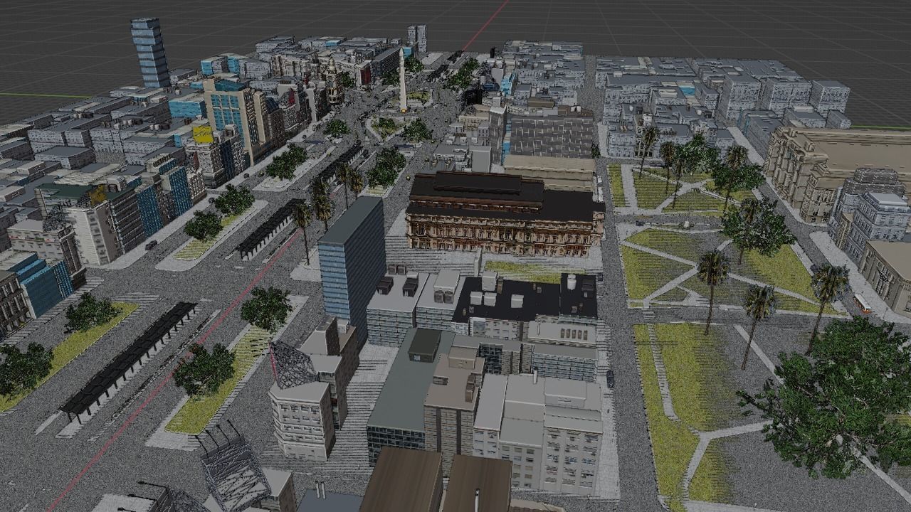 Buenos Aires City day and night 3D model_50