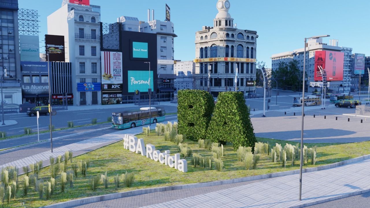 Buenos Aires City day and night 3D model_15
